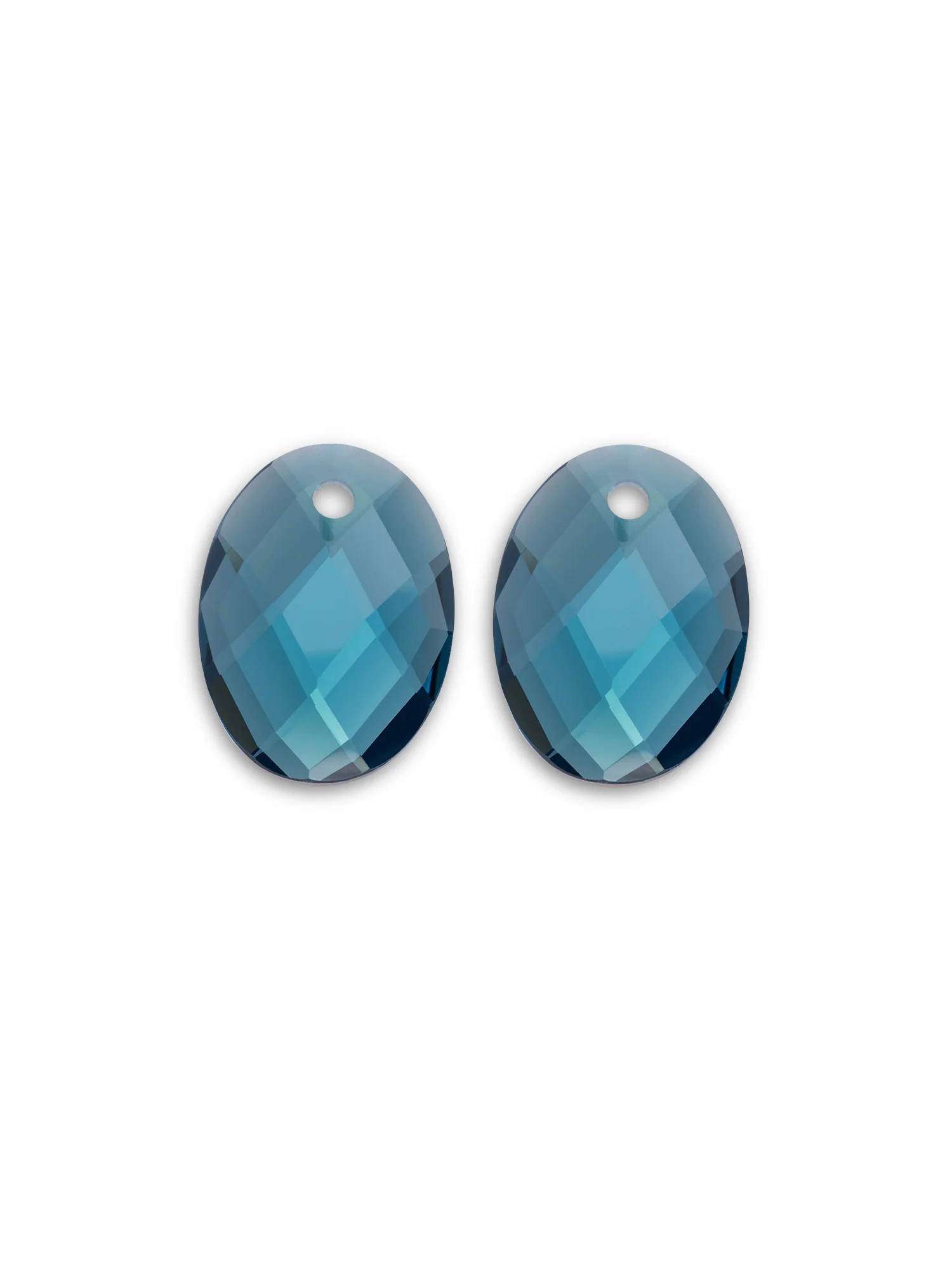 Oorbel Edelstenen Medium Oval Turquoise Quartz