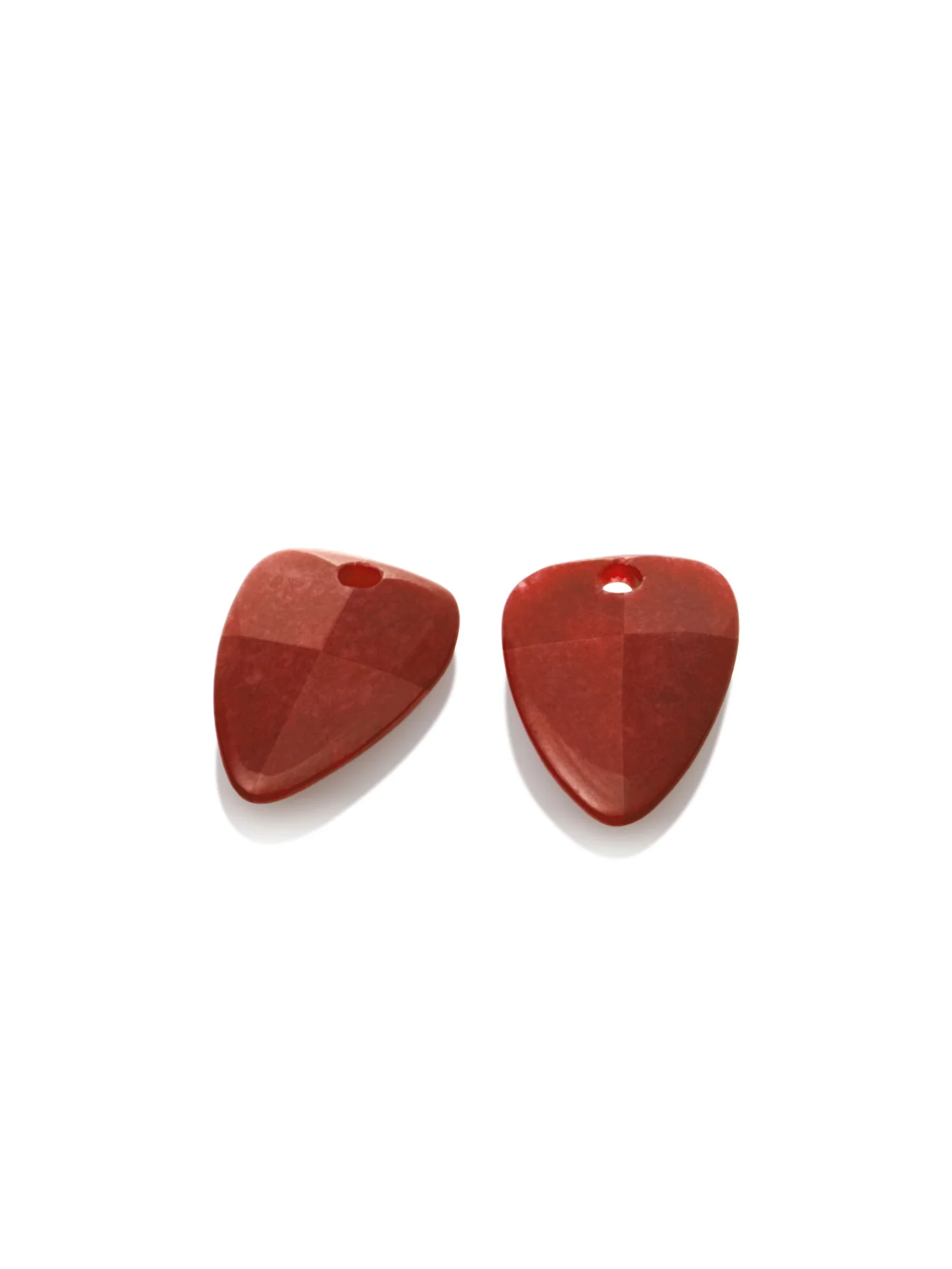 Oorbel Edelstenen Red Coral Edge Mini