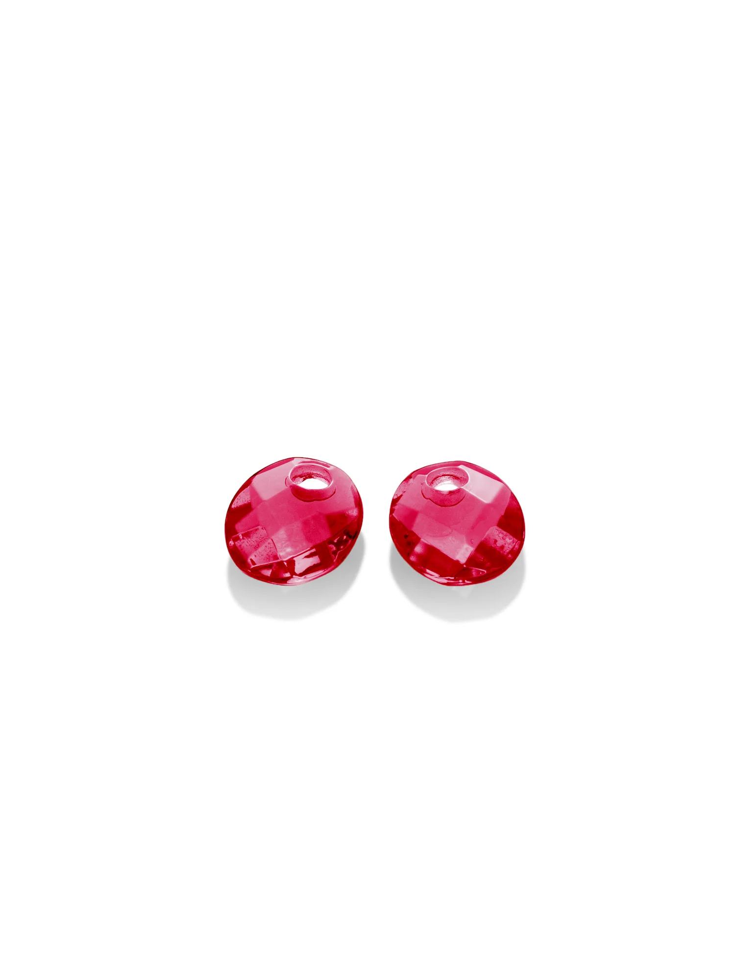 Oorbel Edelstenen Small Oval Fuchsia Quartz