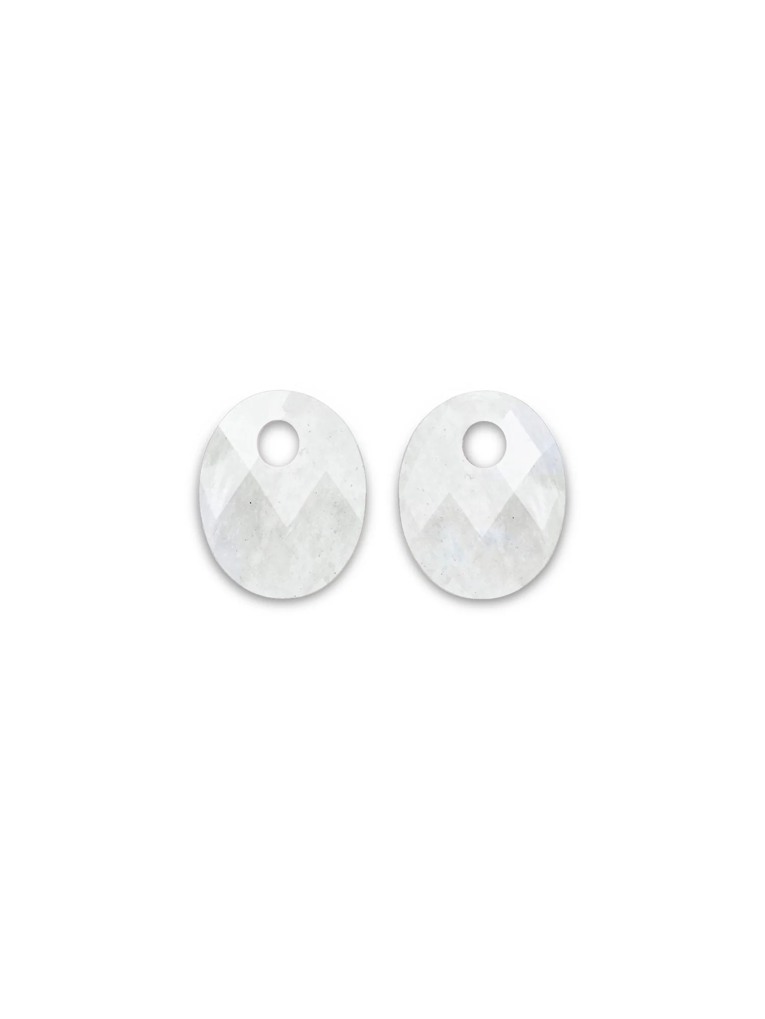 Oorbel Edelstenen Small Oval Moonstone