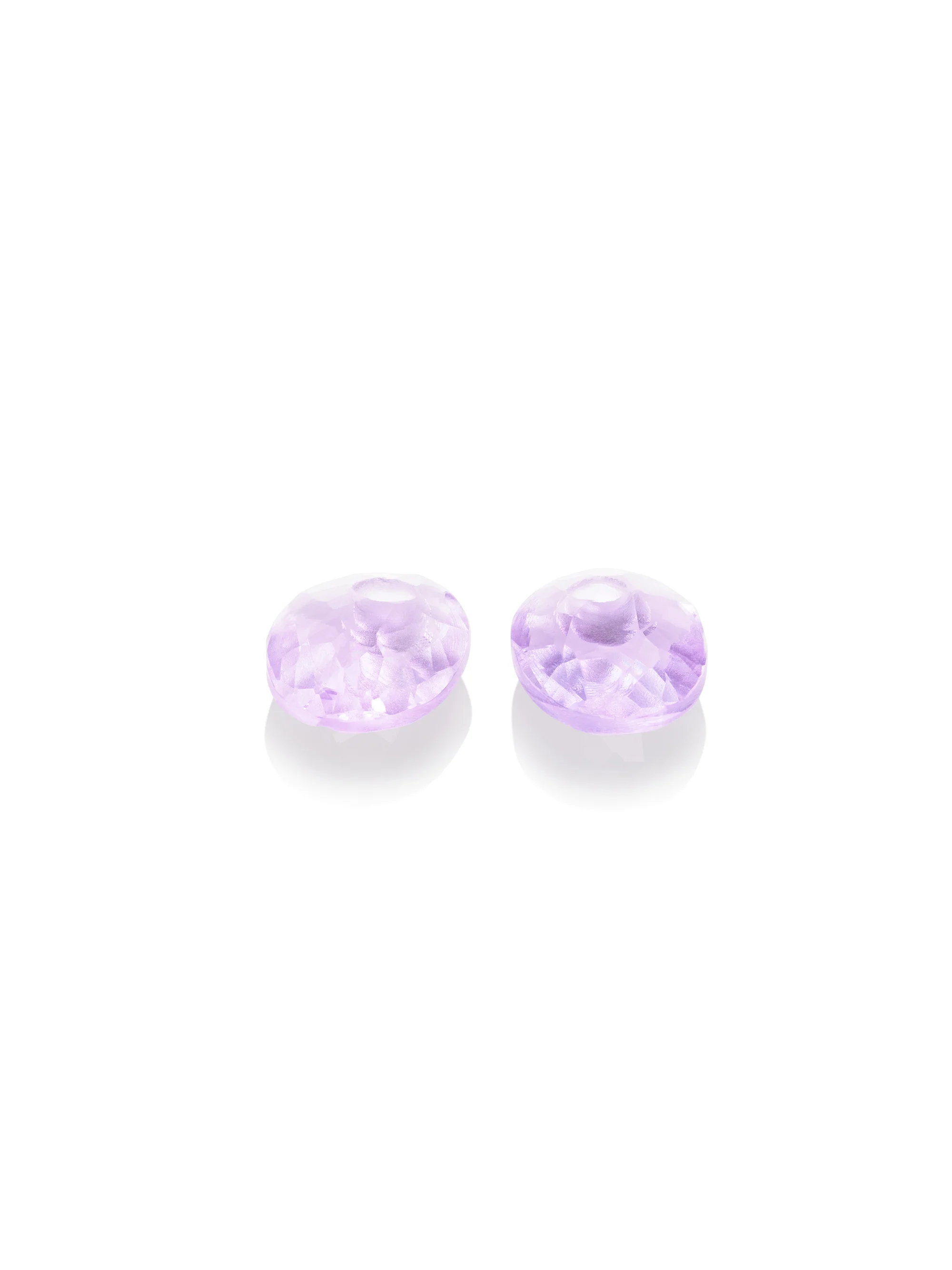 Oorbel Edelstenen Small Oval Violet Quartz