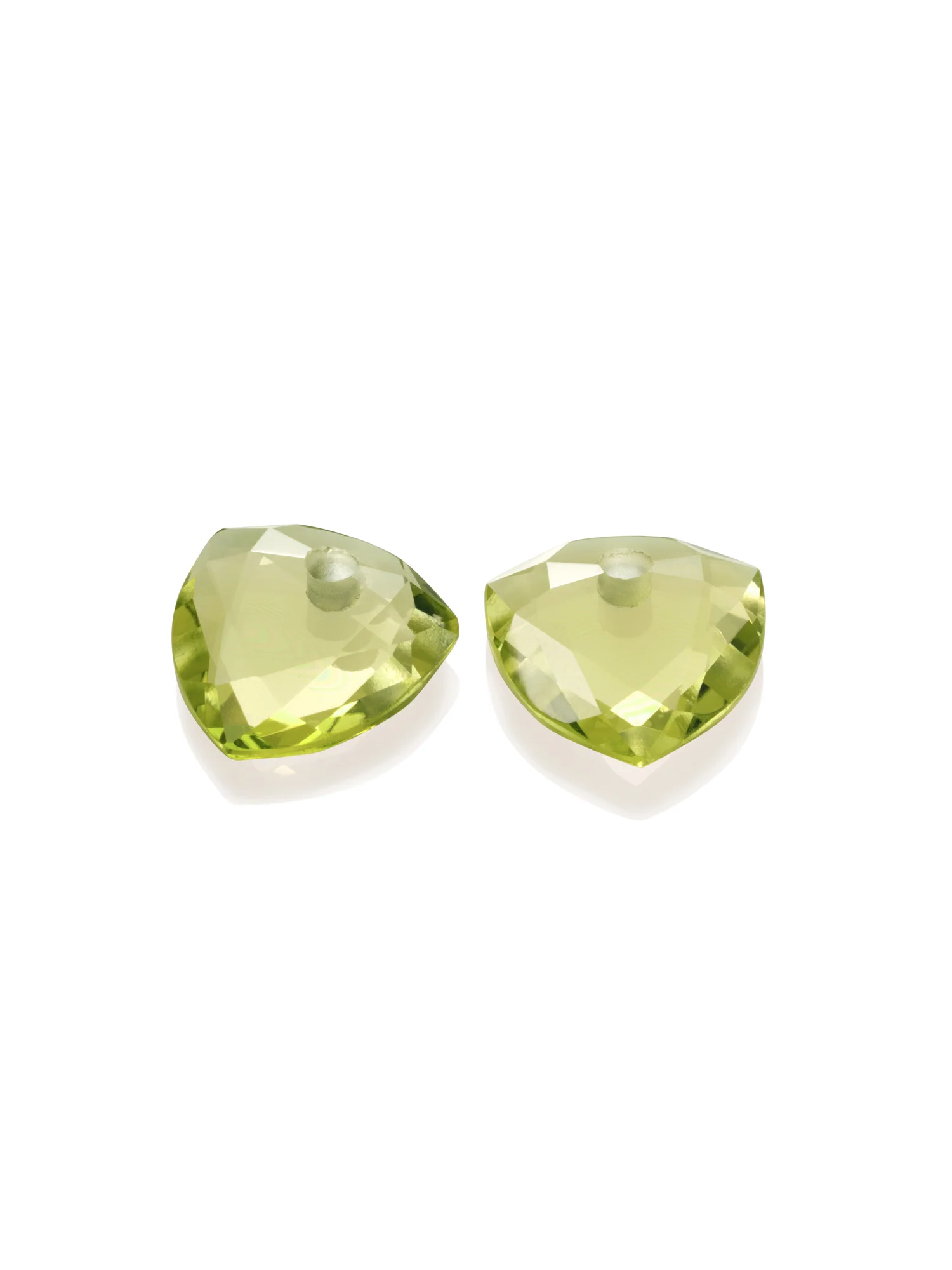 Oorbel Edelstenen Trillion Cut Lemon Quartz