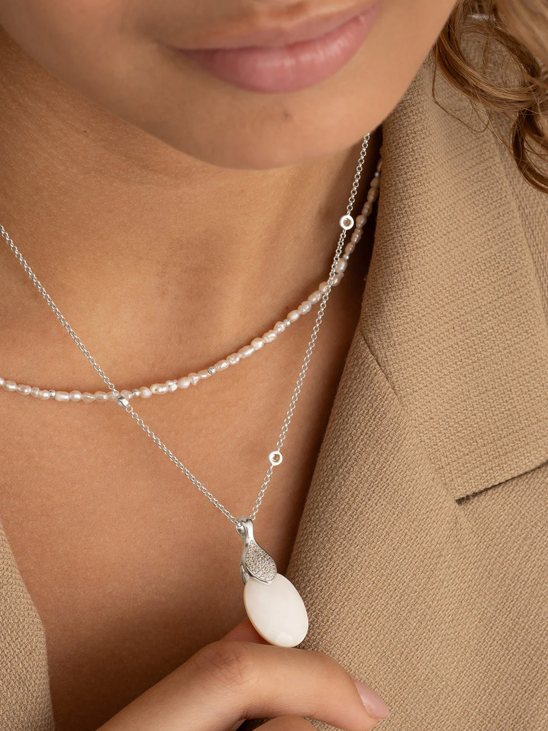 Pendant Clip Leaf Zirconia - Image 4