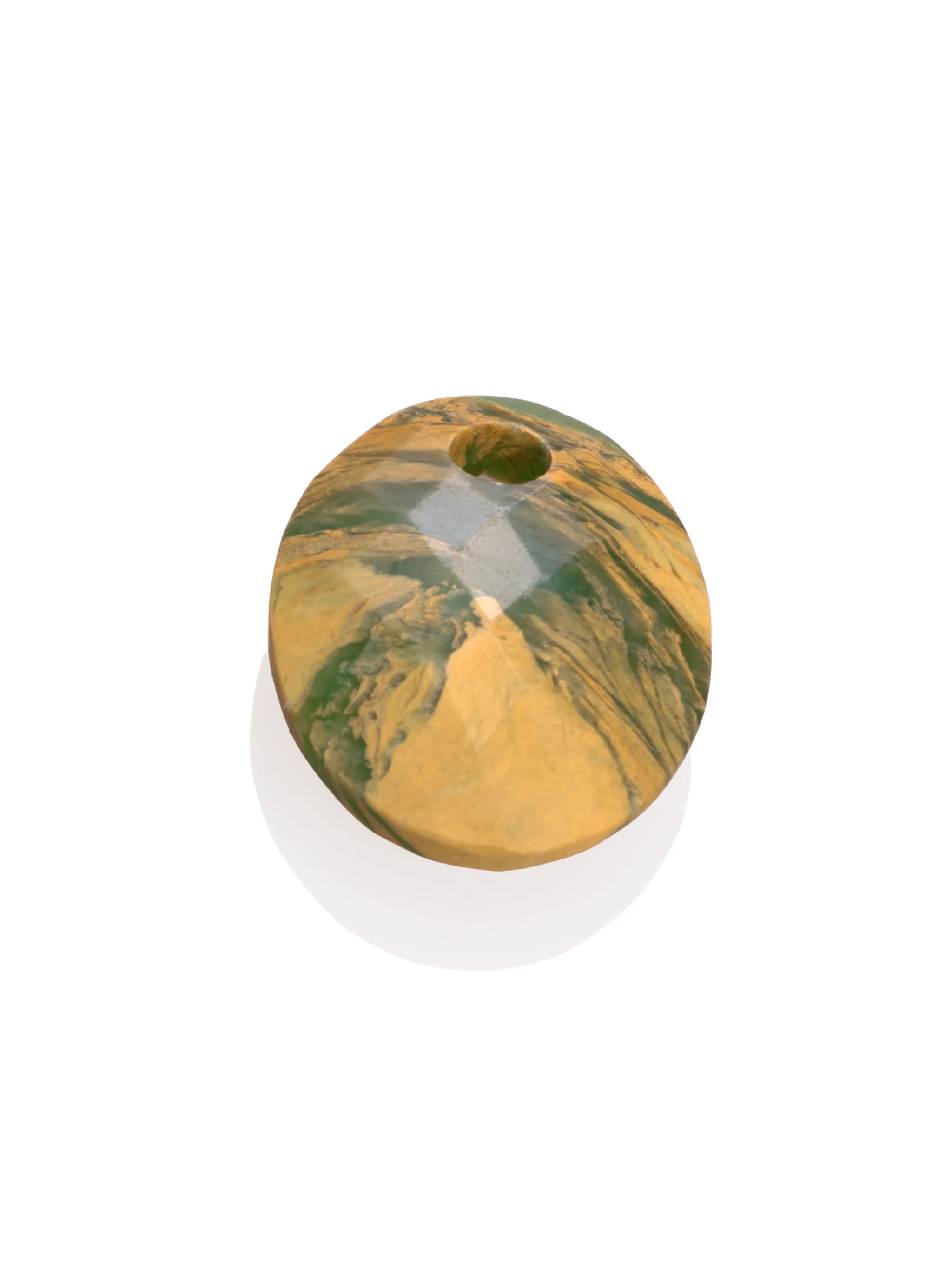 Pendant Edelsteen Hidden Gem Medium Oval Ya'an Green Jade