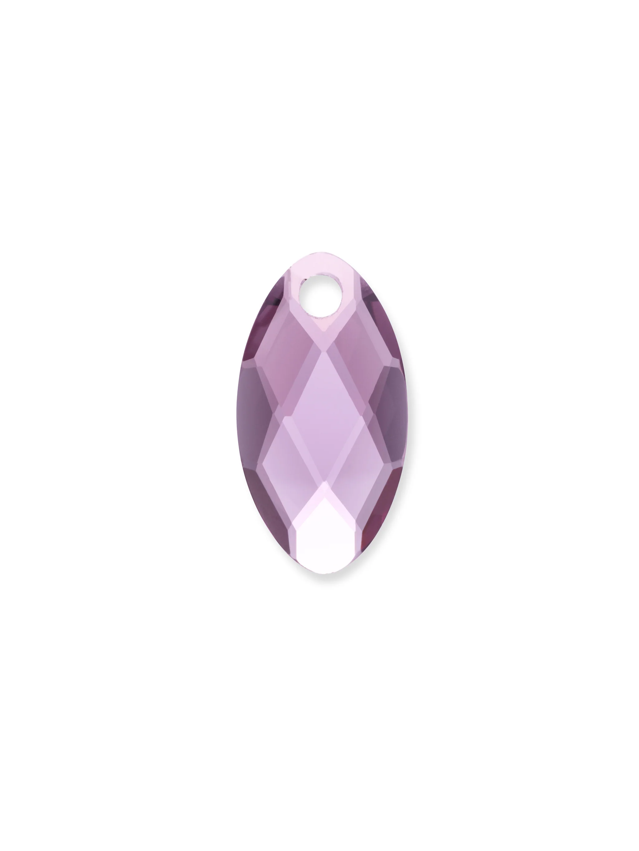 Pendant Edelsteen Leaf Aubergine Quartz