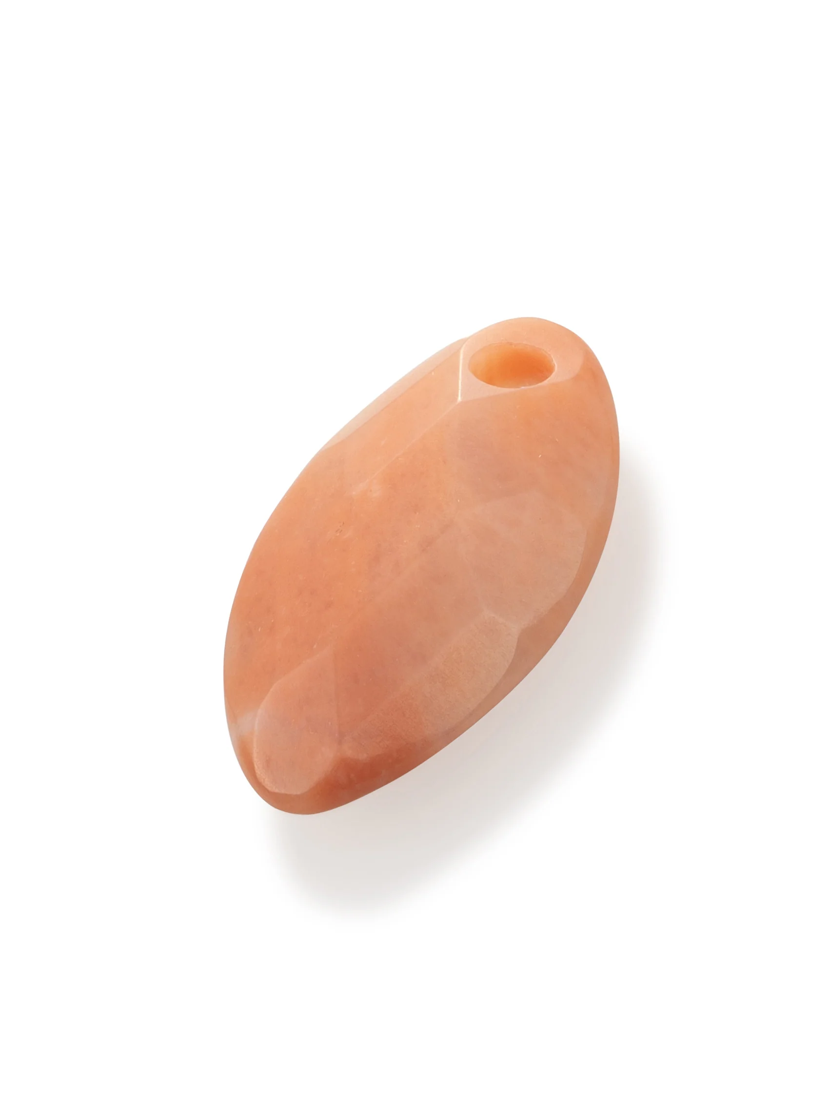 Pendant Edelsteen Leaf Peach Rhodonite