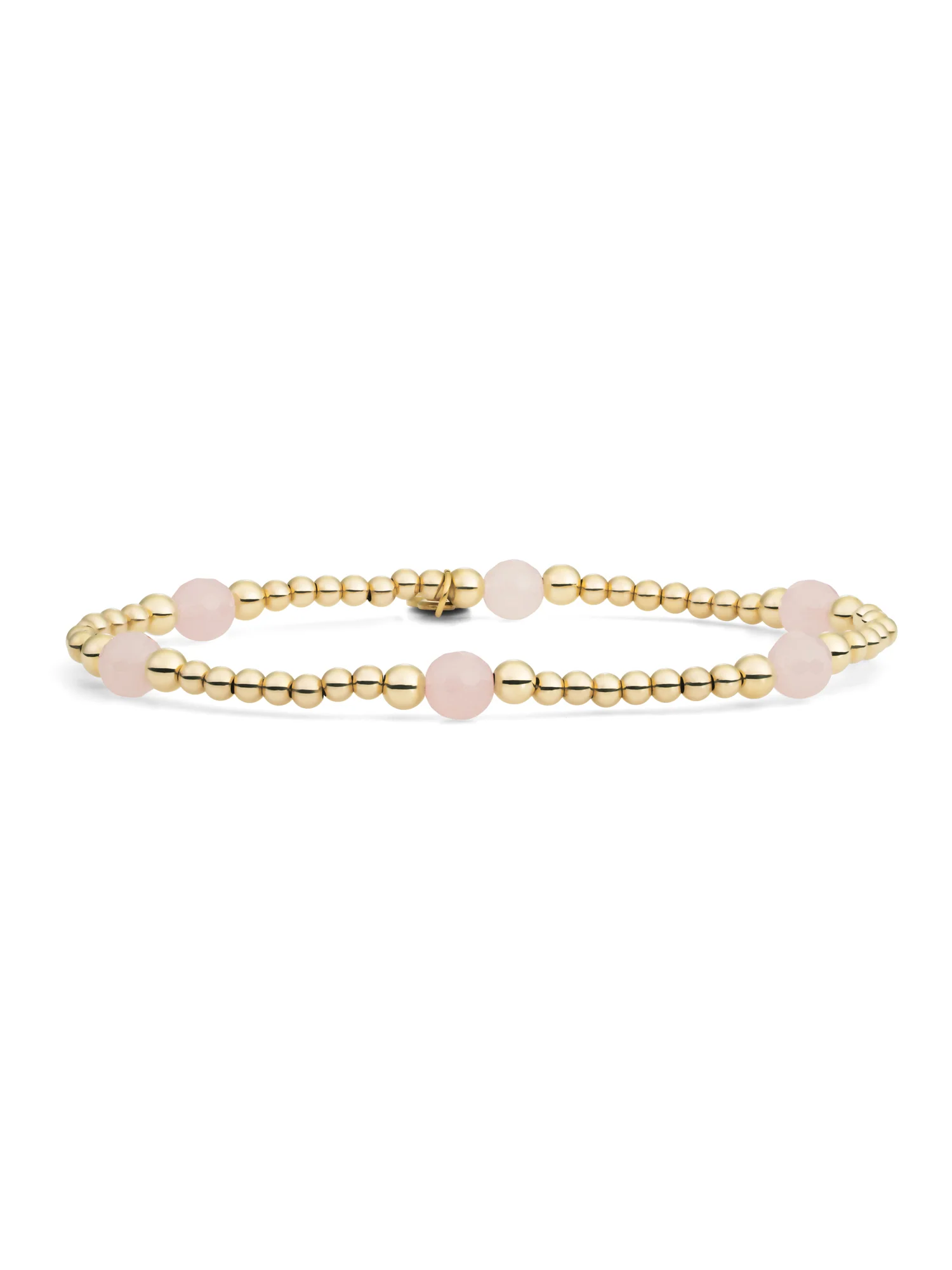Reverse Bold Mix Armband Rose Quartz