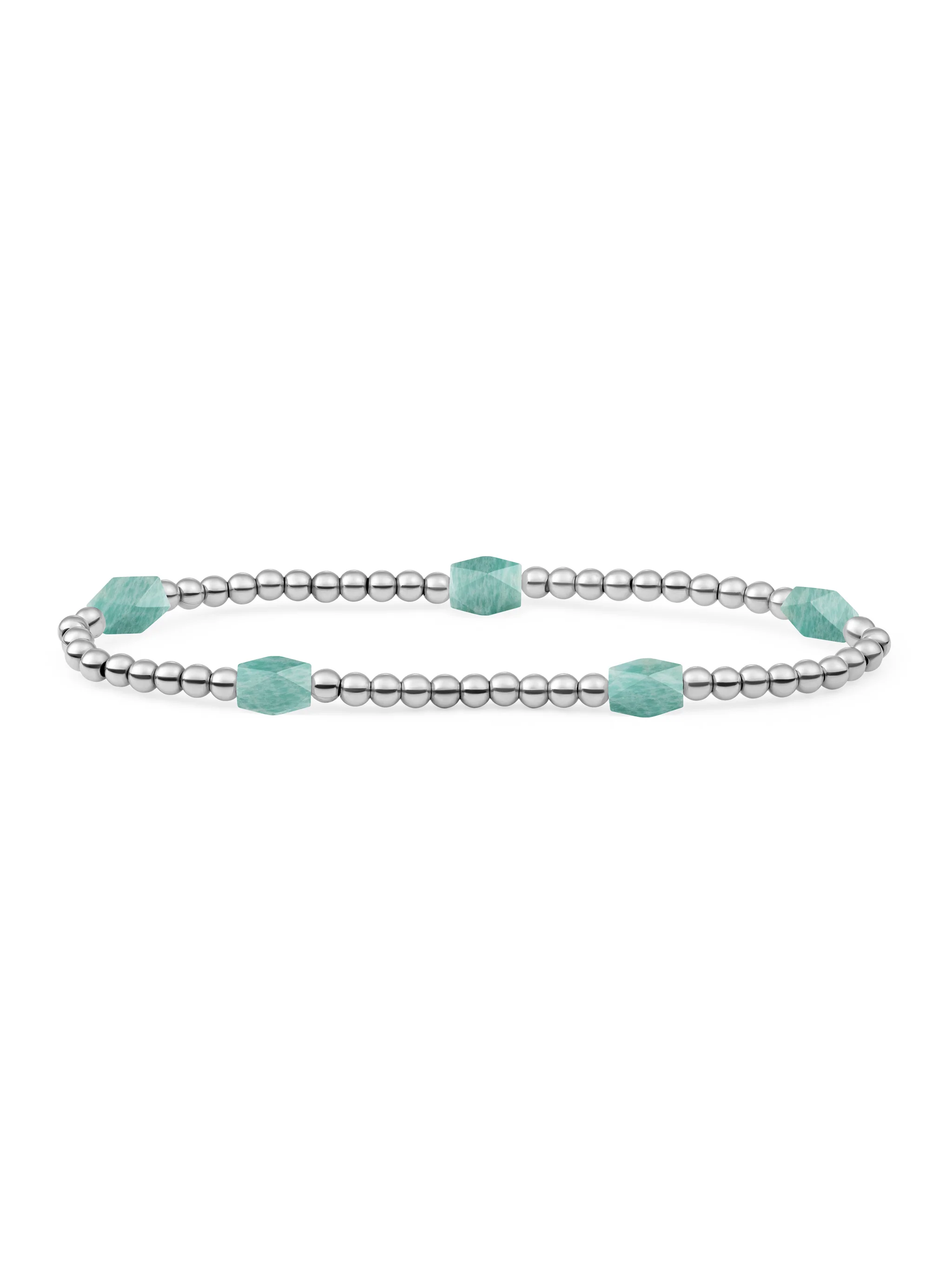 Reverse Edge Mix Armband Rich Green Amazonite - Image 2