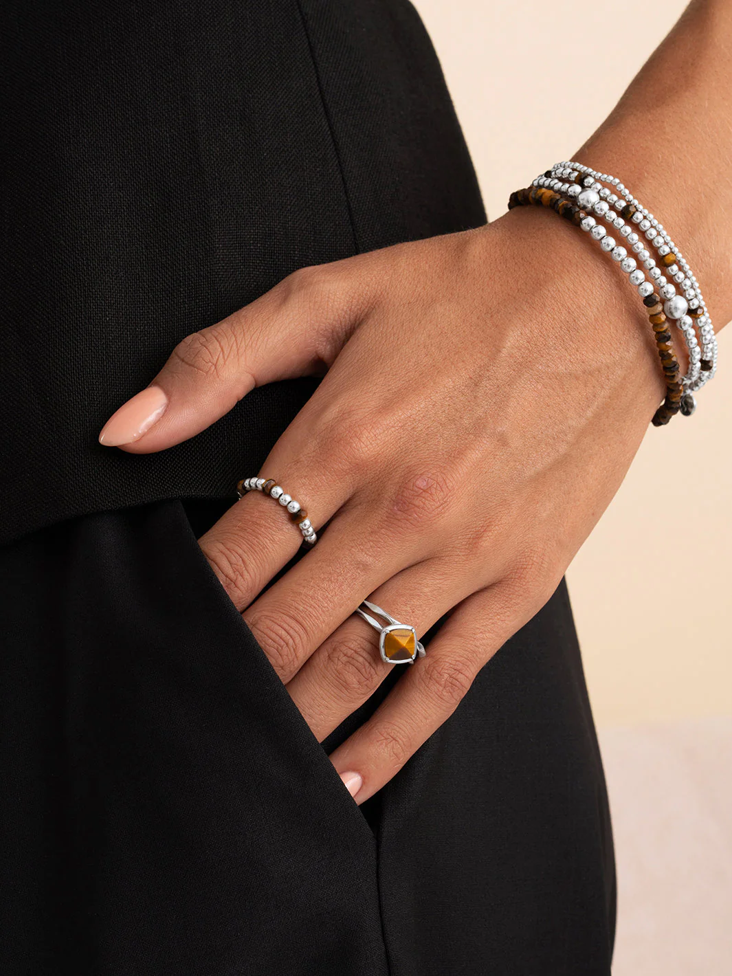 Reverse Roundel Armband Tiger Eye - Image 5