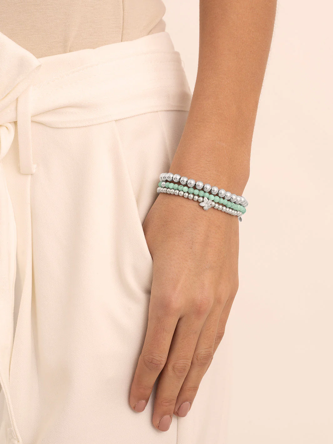 Saturn Armband Small Rich Green Amazonite - Image 4