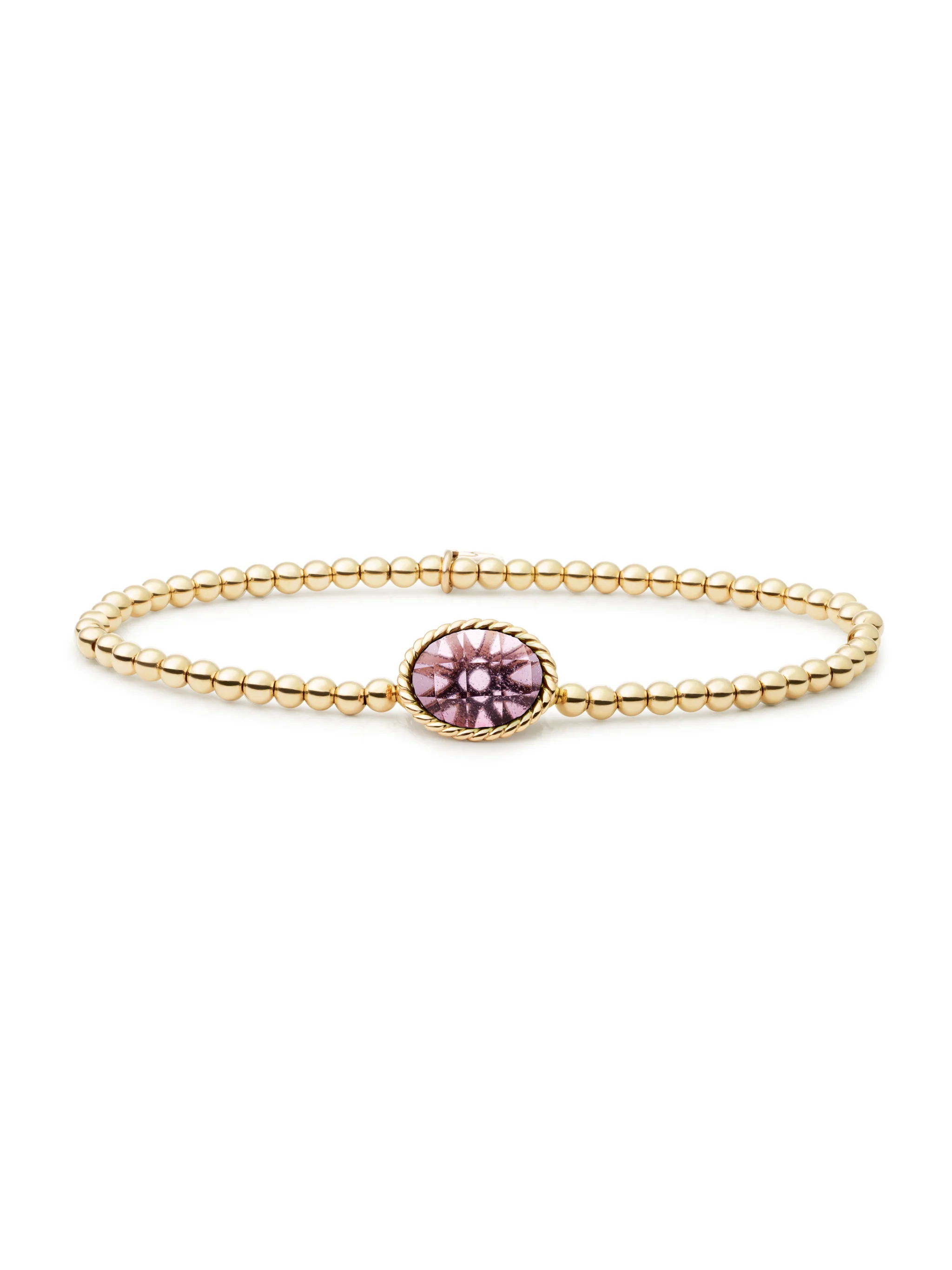 Twist Armband Aubergine Quartz