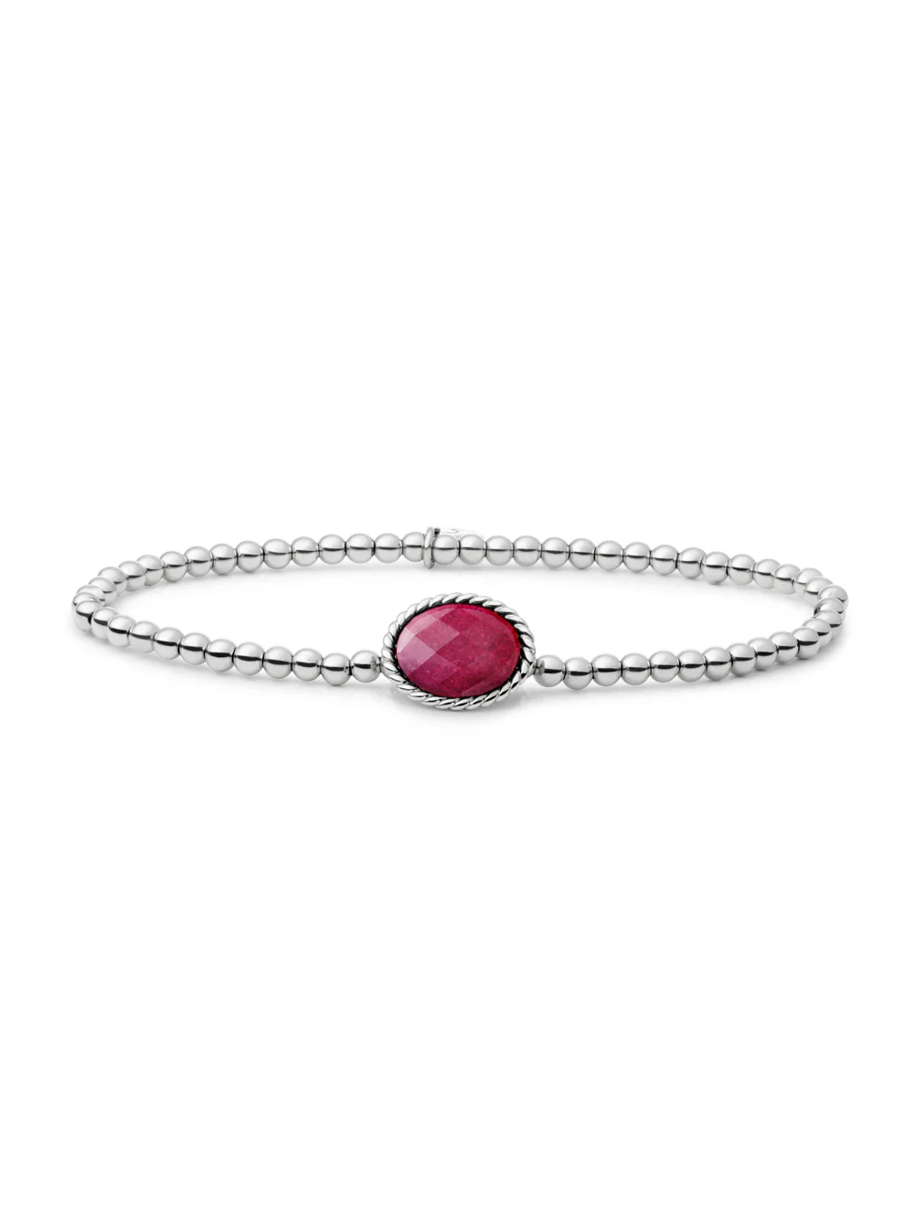 Twist Armband Fuchsia Jade - Image 2