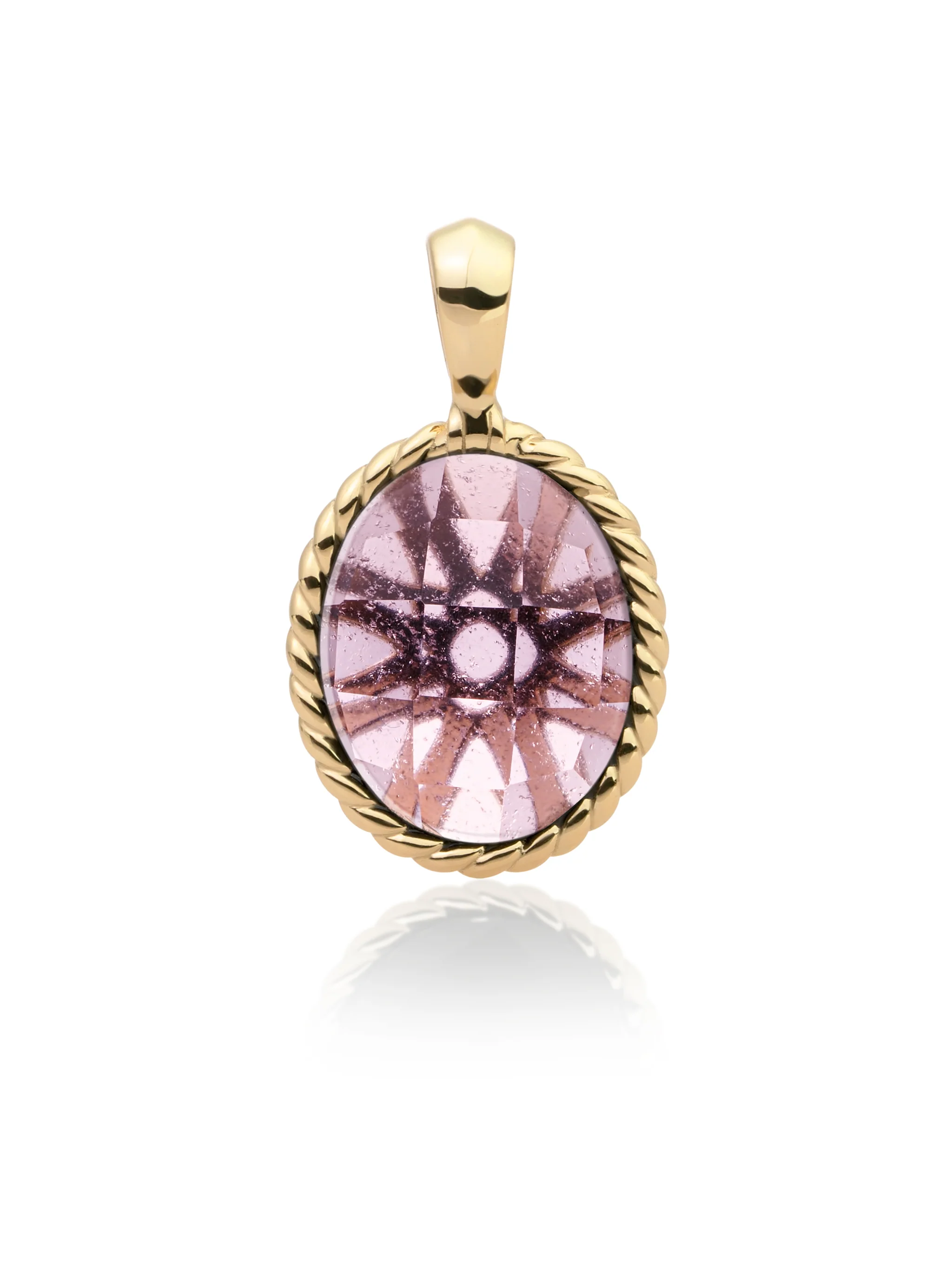 Twist Pendant Aubergine Quartz