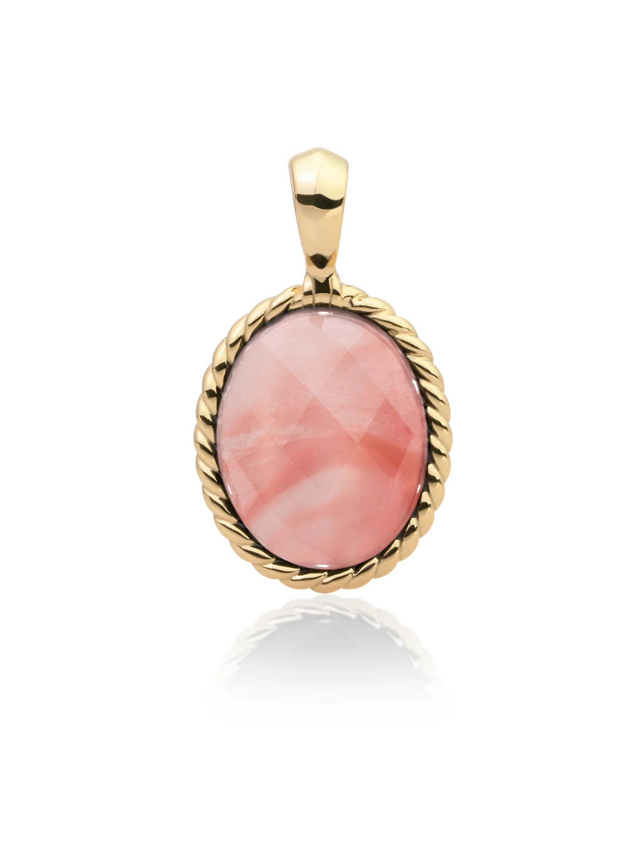 Twist Pendant Cherry Quartz