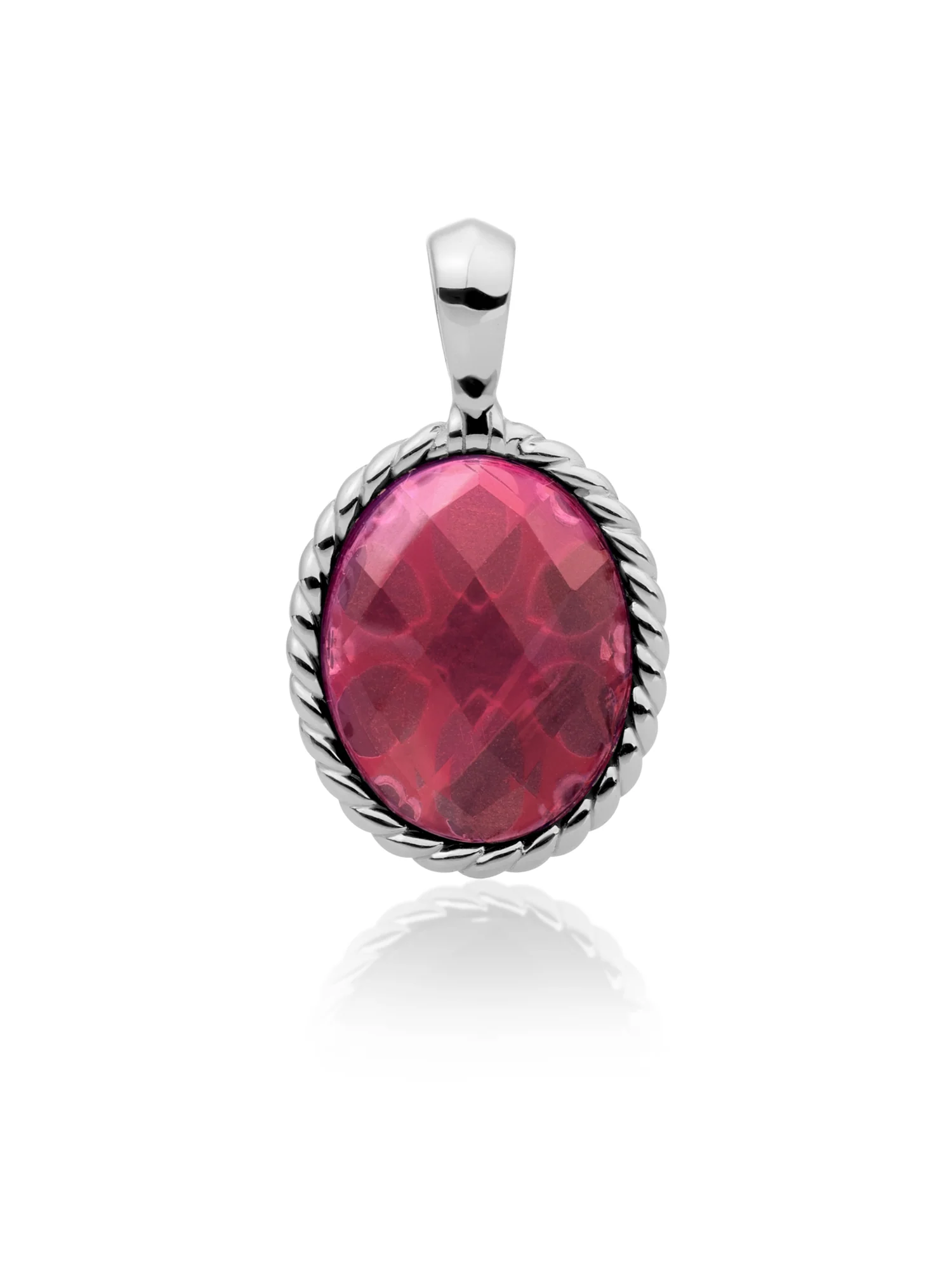 Twist Pendant Fuchsia Quartz - Image 2