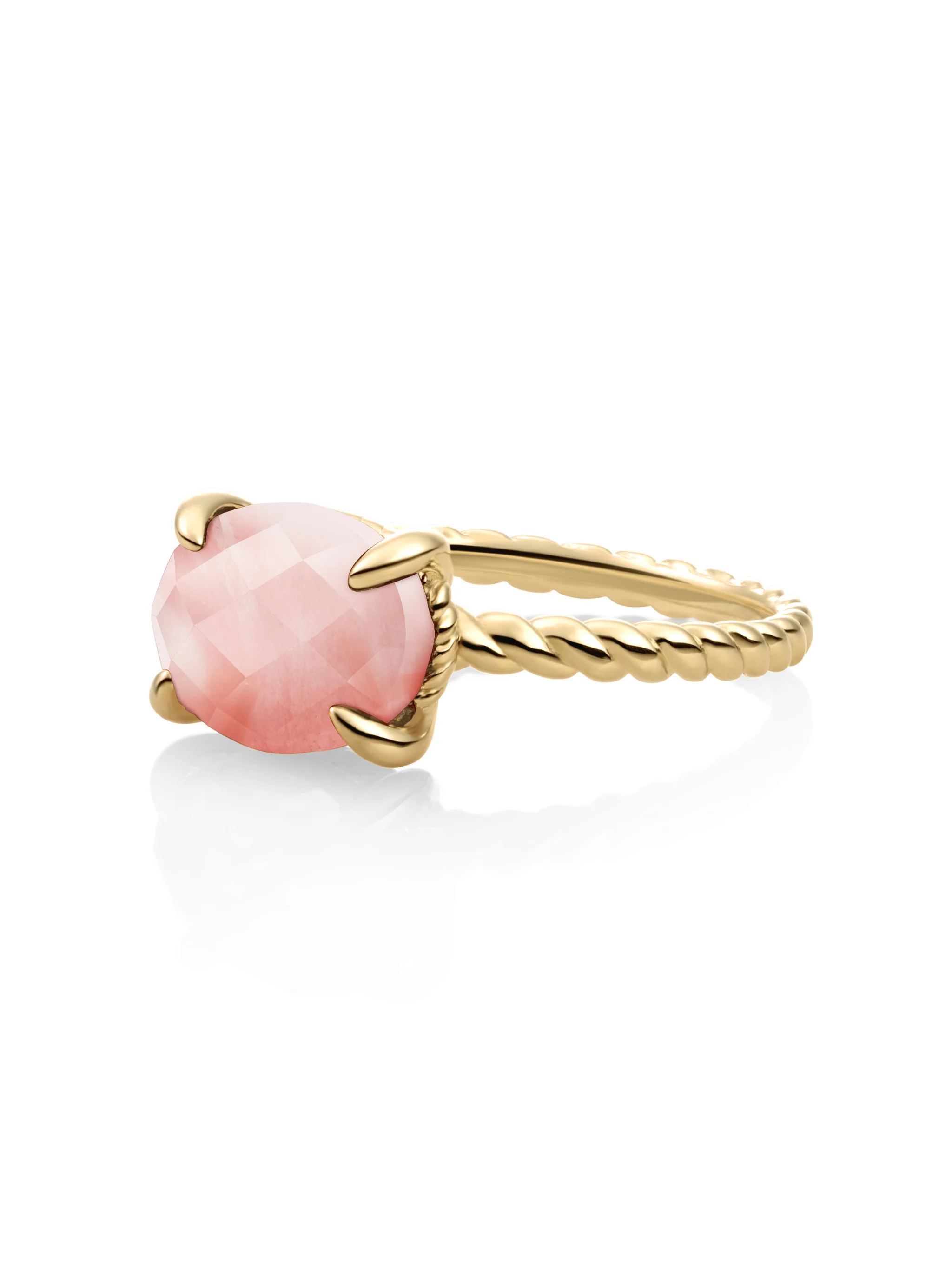 Twist Ring Cherry Quartz 9K Goud - Image 6