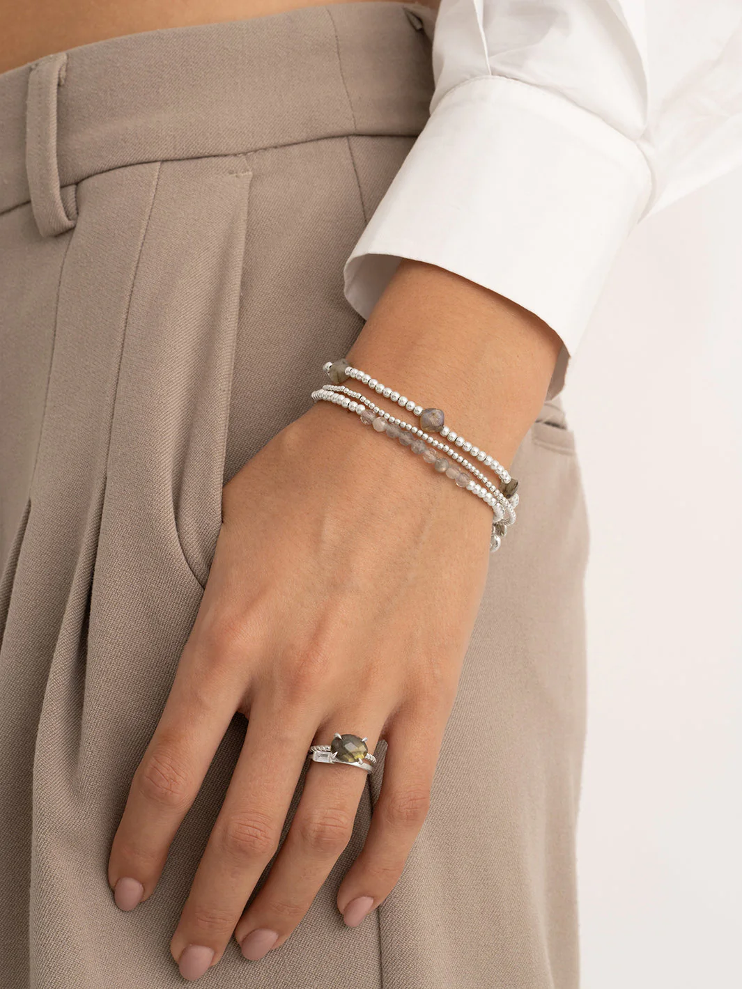 Twist Ring Labradorite Zilver - Image 5