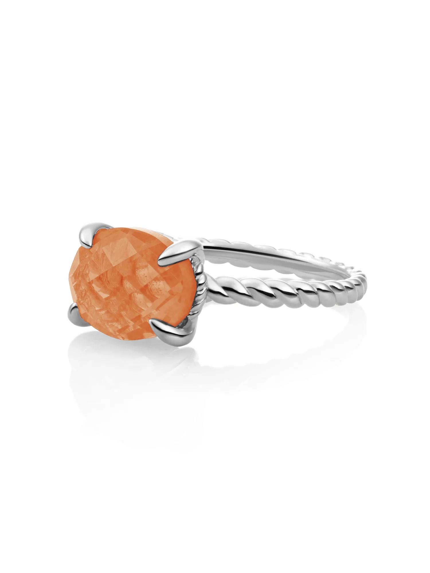 Twist Ring Red Aventurine Zilver - Image 7